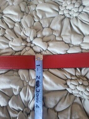 Authentic Gucci Belt –Red Leather 32mm(1.25") Wide And  36" Appx Lenght.